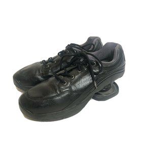 Z-Coil Black Mens Leather Therapeutic Sneaker Shoes US 9 EU 42.5